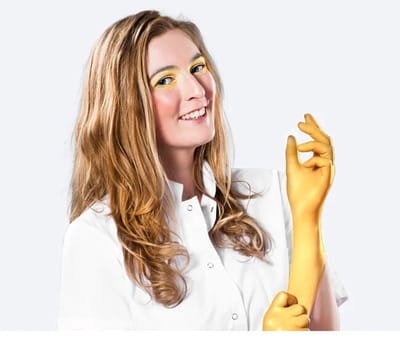 Comforties Soft nitril Glamour Gold Handschoen 100 stuks Maat: S Comforties -- Nitril handschoen voor tatoeage / tattoo / piercing PMU enzv