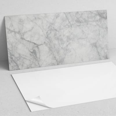 Coloray Wandpanelen Zelfklevend - Geaderd marmerpatroon PVC Wandpaneel - 100 cm x 50 cm - Grijs Wandbekleding Zelfklevend - 1 stuk - Texturen Wandpanelen Zelfklevend - Wandbord Keuken - Wandpaneel Badkamer