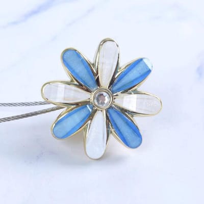 4 Stuks Magnetische Gordijnclips Bloemen - Mooie Lus voor Gordijnen zonder Boren