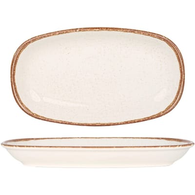 Rinart Serveerschaal - Brunilda - Porselein - 25x15 cm - set van 2
