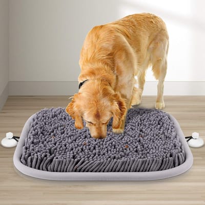 Famanu – Pet Snuffle Mat voor honden - voedingstrainingsmat voor honden - stimuleert natuurlijke foerageervaardigheden en stressverlichting - gemakkelijk te vullen en wasbaar in de machine
