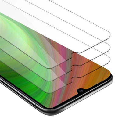 Cadorabo 3x Screenprotector geschikt voor LG K40S - Beschermende Pantser Film in KRISTALHELDER - Getemperd (Tempered) Display beschermend glas in 9H hardheid met 3D Touch