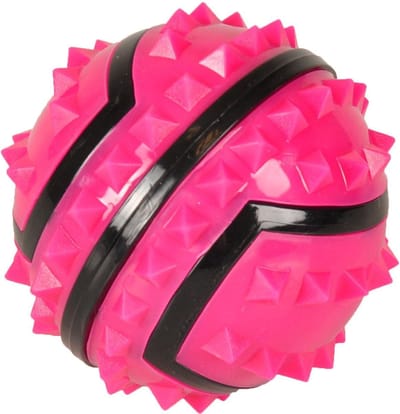 Flamingo Spiky Bal - Hondenspeelgoed - 7 cm - Roze