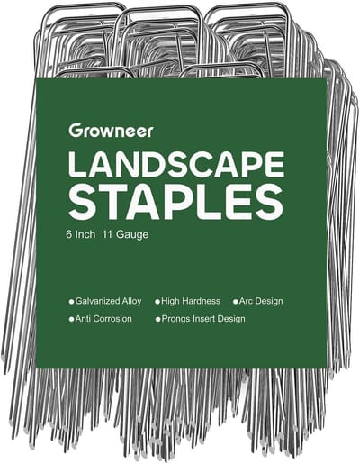 100-Pack 6-Inch Heavy Duty Gegalvaniseerd Staal Tuinnietjes voor Het Bevestigen Van Landschap Stof en Tentdoeken
