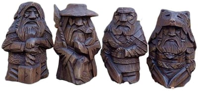 Dailygoods- Standbeeld Viking - Hars Ornament - Decoratie - Beeldje - Hoogwaardig Materiaal - 5x6x10 cm - Interessant Verhaal - Beeld