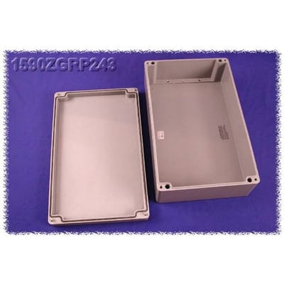 Hammond Electronics 1590ZGRP243 Universele behuizing 400 x 250 x 120 Polyester Grijs 1 stuk(s)