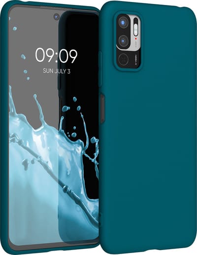 kwmobile telefoonhoesje geschikt voor Xiaomi Redmi Note 10 5G - Hoesje voor smartphone - Back cover in Caribisch blauw