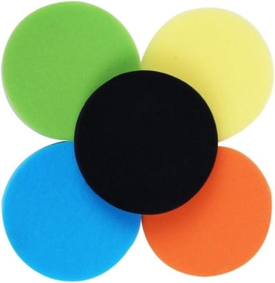 Polijstpads Set - Schuim Pads - Auto Polijsten - Herbruikbaar Ontwerp - 5 Stuks 15cm - Diverse Kleuren