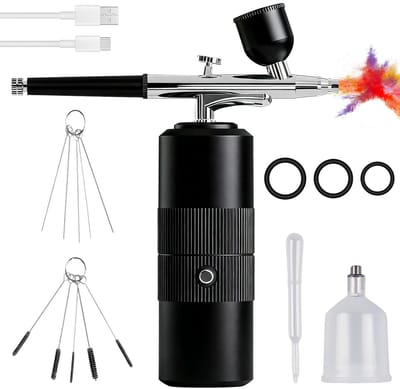 Dailygoods - Draadloze Airbrush-set met Compressor voor Diverse Toepassingen
