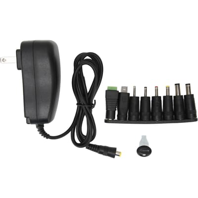 Multifunctionele 30W Universele Voedingsadapter met USB-poort Spanning Instelbare Voedingsadapter US Plug black