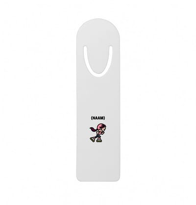 Hacebo® - Skeeleren met eigen naam metalen boekenlegger - Sport - Skeeleraars - Skaten Bladwijzer boekenleggers - 12.7 cm x 3.2cm