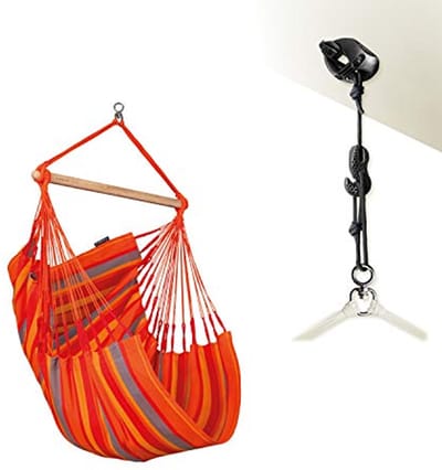 Waterdichte Hangstoel met Bamboehout en 360 Graden Draaifunctie - Comfortabel en Ruim