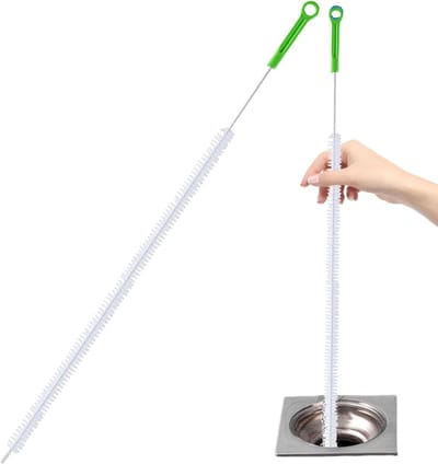 Afvoerborstel Flexibel - Spiraalreiniger Pijpen - Leidingen Reinigen - Buigbaar Ontwerp - 71 cm - Groen