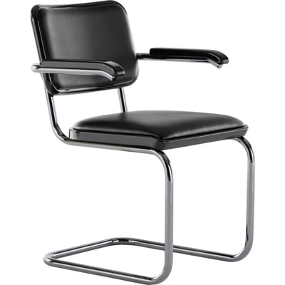 Thonet JS. THONET van Jil Sander S 64 P SERIOUS sledestoel - ThonetSeriousgraphiteBlack