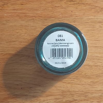 1 potje Woly / Bama G56 schoen creme voor glad leer - 50ml schoenpoets - 081 dennen groen