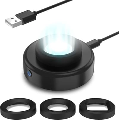 Zonne-energie Oplader voor Horloges met LED Licht – Veilig en Compatibel met Diverse Modellen