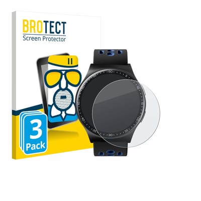 BROTECT - Screenprotector voor Reebok Pulse Smartwatch - Folie Beschermfolie Beschermglas matte 3 Stuks