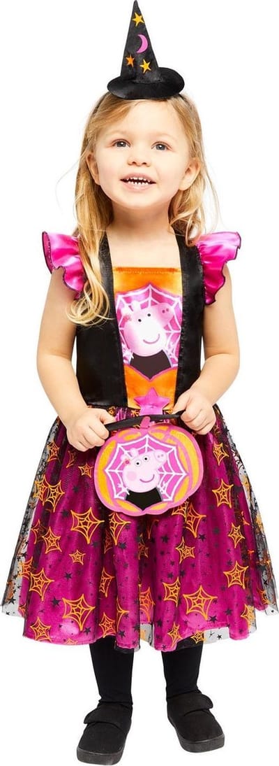 Amscan Heksenkostuum Peppa Pig Meisjes Roze Mt 12-24 Maanden
