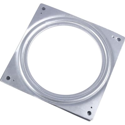 6 inch vierkante metalen draaibare plaat voor tv-meubel, draaiplateau met lager
