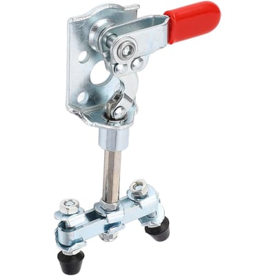 Links Rechts Duwen Trekken Knevelklem Dubbele Kop RVS Snelspanner Duwen Trekken Klem 40kg white