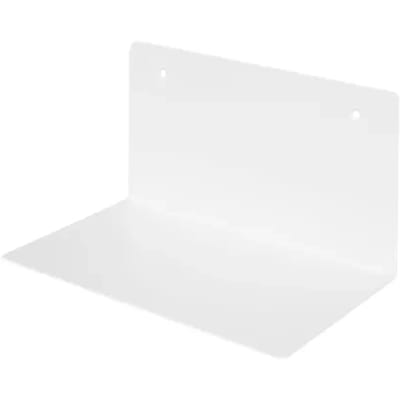 Duraline Wandplank Gevouwen Staal Wit 25x15x15cm