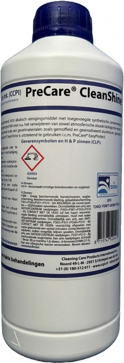 CCPI - PreCare® CleanShine - Reinigingsproduct met Glansherstellende Eigenschappen - 1L