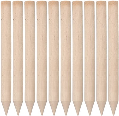Kotarbau Serie - Beukenhouten Stok - 30 CM - Set van 10 - Voor Geodetische en Tuinondersteuning
