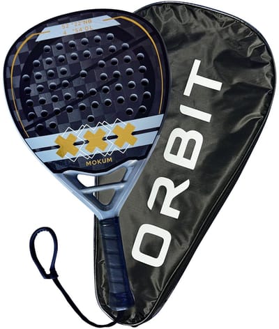 Orbit Mokum Gold Amsterdams Padel racket - inclusief beschermhoes - padel - 18K carbon 2025