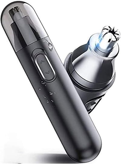 Neus en Oor Trimmer - Gezichtshaar Trimmer - Persoonlijke Verzorging - Pijnloze Dubbele Mesjes - 13 cm Lengte - Zilver