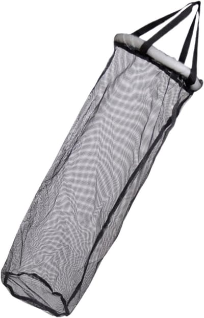 Visvangst mand - Viskooi net - Vissen bewaren - Efficiënt drijfvermogen - 20x90cm - Zwart