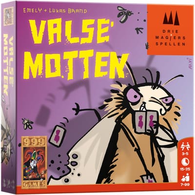 999 Games - Valse Motten - Kaartspel - Familiespel - Actiespel - een spel waarin je moet valsspelen!