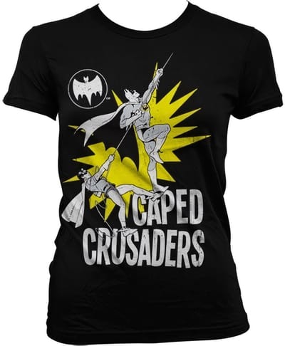 DC Comics Batman Dames Tshirt -S- Caped Crusaders Zwart