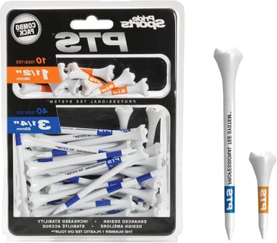 Golf Tees - Tees voor Golf - Golfen op de Baan - Kleurgecodeerd Lengte Systeem - 1-1/2 Inch - Wit