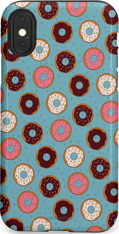 Casetastic Hoesje Geschikt voor Apple iPhone X/Xs - Stijlvolle Beschermende Duo-layer Case - Donut Dromen