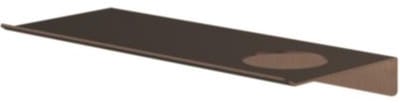 Hotbath &More Shelves - Planchet 30 Cm - Inclusief Bevestigingsrails - Met 1 Uitsparing - Voor Zeepdispenser of Beker - Tuscan Bronze