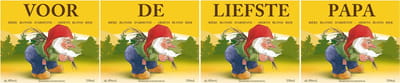 La Chouffe bier etiketten - Stickers 'Voor de Liefste Papa' - Vaderdag cadeau - Waterafstotende Vinyl bier Stickers