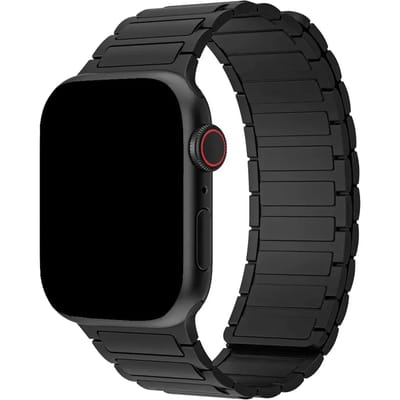 123watches bandje Zyro - siliconen - zwart - 38 · 40 · 41 & 42 mm - Geschikt voor Apple Watch series 1/2/3/4/5/6/7/8/9/10/11/12/SE/SE2/SE3