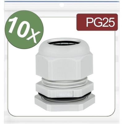 Quadrios 24CA398 Wartel PG25 Polyamide Grijs 10 stuk(s)