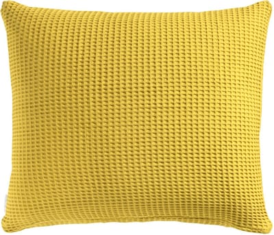 Heckettlane Kussensloop Wafel - Kussenhoes van 60x70 cm - 1 stuk - 100% Katoen - Geel