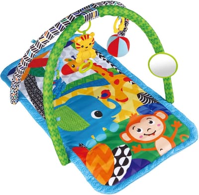 YAR Babysoundz - Babygym - speelkleed - speelkleed met boog - 3-in-1 Gym met muziek en lichtjes -76x46cm
