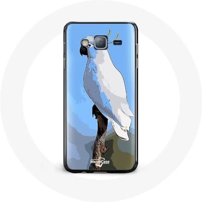 Case voor Samsung Galaxy J3 Kaketoe Papegaaien Witte Vogels