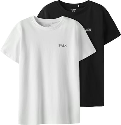 NAME IT - TKMJOX 2P SS LOGO TOP NOOS - Jongens - Blouses