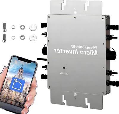 Zonne Micro-omvormer - Netgekoppeld - Energie Opwekken - MPPT Technologie - 400W - Zwart