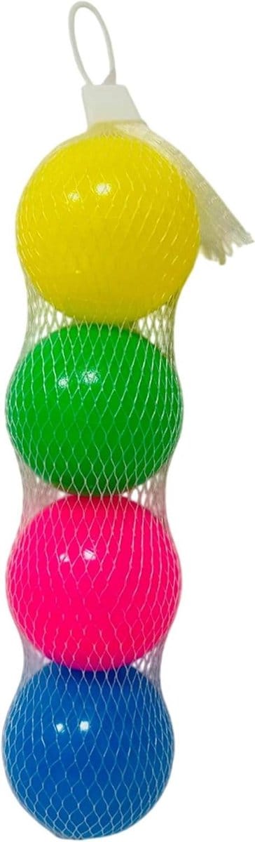 Strandballen Set - Reserveballen Padel Tennis - Buiten Spelen - Hoge Zichtbaarheid - 55 cm - Meerkleurig