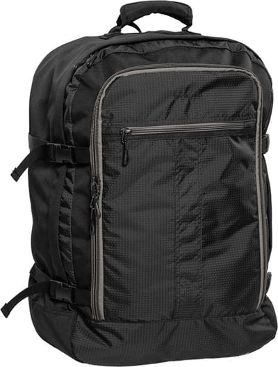 Daniel Ray Meridian Handbagage Rugzak - 48x29x20 cm - 44 Liter - Zwart/Grijs