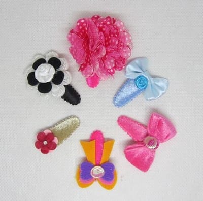 ZoeZo Design - Set van 6 - baby - peuter - haarclips - haarspeldjes - lengte circa 5 cm