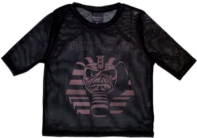 Iron Maiden - Powerslave Mummy Crop top - XXS - Zwart