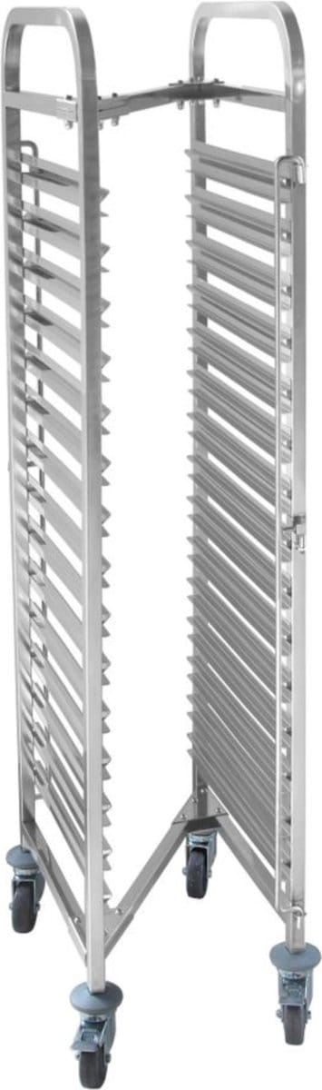 HENDI Compacte regaalwagen – 15 etages – GN 1/1 – 445x610x1710 mm – roestvrij staal – 150 kg capaciteit
