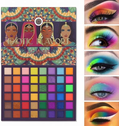 48 Kleuren Neon Oogschaduw Palet - Matte, Shimmer & Glitter