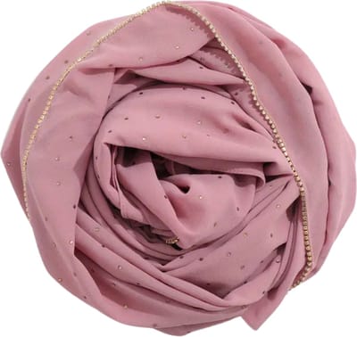 Bovista Hoofddoek - Hijab - Dames - Abaya - Sjaal - Islamitische Kleding - Moslim Kleding - Alhamdulillah - Donkerroze